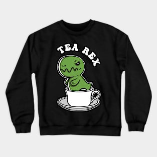 Tea Rex kawaii Dinosaur T-Rex Crewneck Sweatshirt